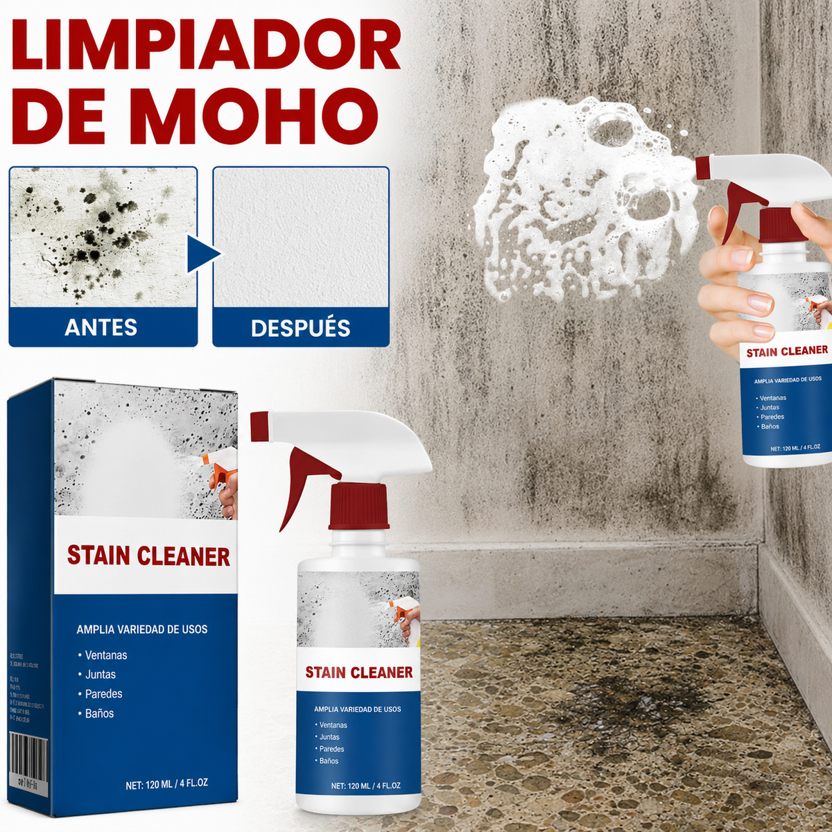 FueraMoho – Removedor de Manchas de Moho
